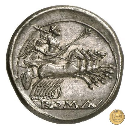 didramma o quadrigato 225-214 BC