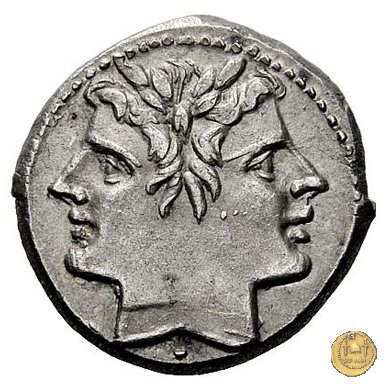 didramma o quadrigato 225-214 BC