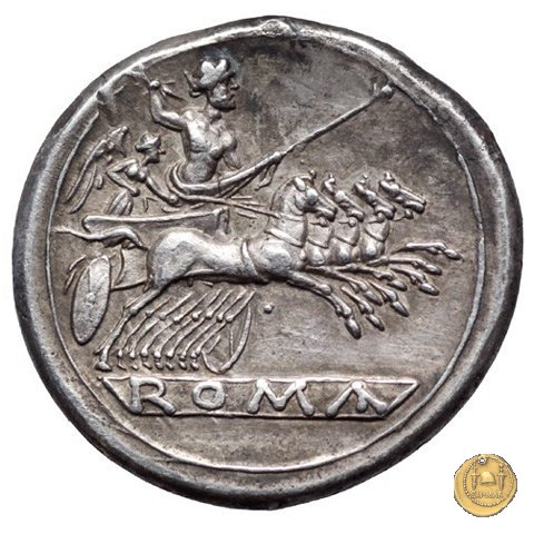 didramma o quadrigato 225-214 BC