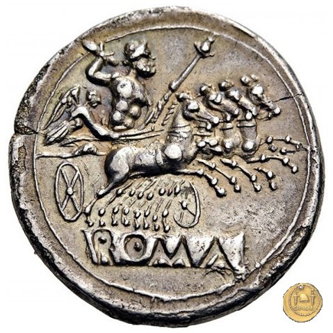 didramma o quadrigato 225-214 BC