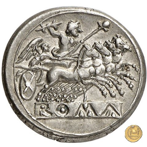 didramma o quadrigato 225-214 BC