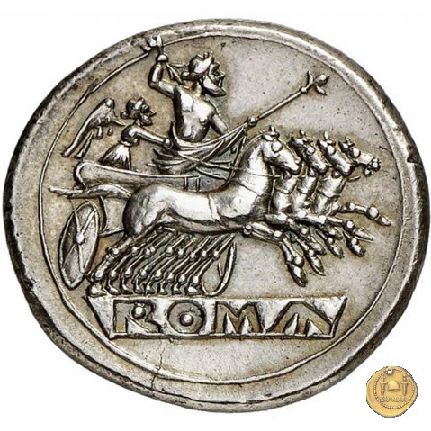 didramma o quadrigato 225-214 BC