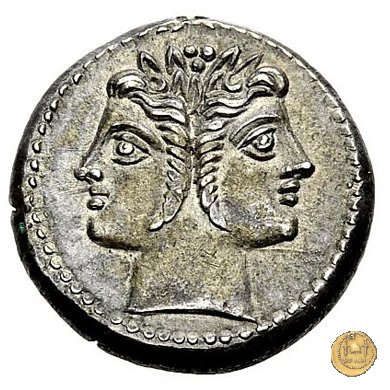 didramma o quadrigato con spiga di grano 214-212 BC (Sicilia)