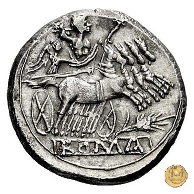 didramma o quadrigato con spiga di grano 214-212 BC (Sicilia)