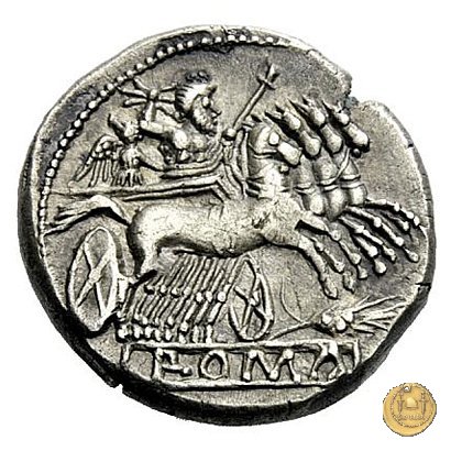 didramma o quadrigato con spiga di grano 214-212 BC (Sicilia)