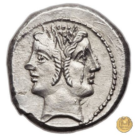 didramma o quadrigato con spiga di grano 214-212 BC (Sicilia)