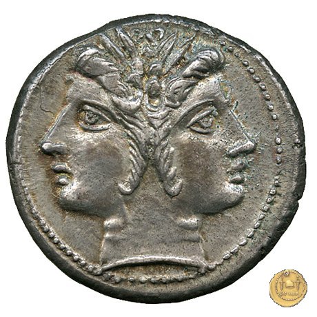 didramma o quadrigato con spiga di grano 214-212 BC (Sicilia)