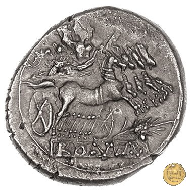 didramma o quadrigato con spiga di grano 214-212 BC (Sicilia)