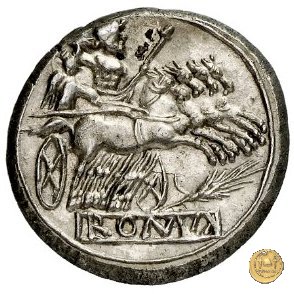 didramma o quadrigato con spiga di grano 214-212 BC (Sicilia)