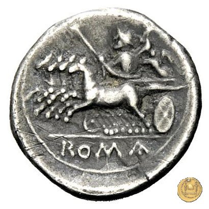 dramma o 1/2 quadrigato 225-212 a.C. (Roma)