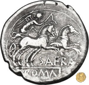 206/1 - denario Spurius Afranius 150 BC (Roma)