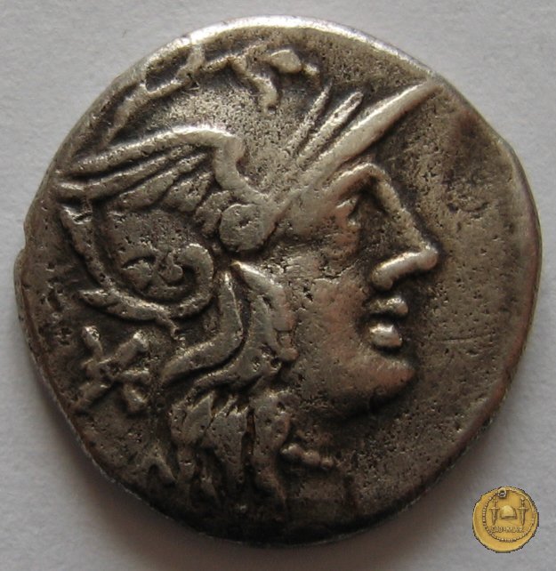 243/1 - denario Ti. Minucius C.f. Augurinus 134 BC (Roma)