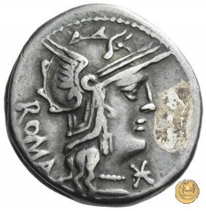 263/1 - denario M. Caecilius Q.f. Q.n. Metellus 127 a.C. (Roma)