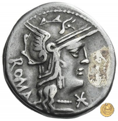 263/1 - denario M. Caecilius Q.f. Q.n. Metellus 127 BC (Roma)