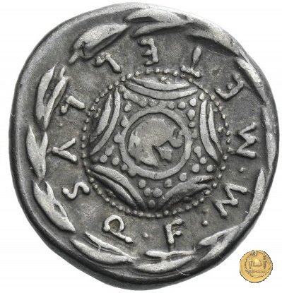 263/1 - denario M. Caecilius Q.f. Q.n. Metellus 127 BC (Roma)