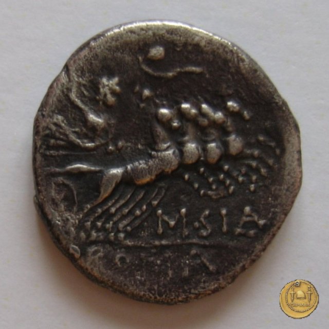 285/2 - denario Q. Curtius / M. Iunius Silanus 116-115 BC (Roma)