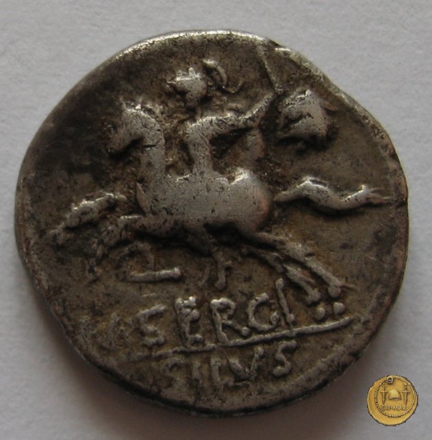 286/1 - denario M. Sergius Silus 116-115 BC (Roma)