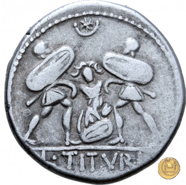 344/2 - denario L. Titurius Sabinus 89 BC (Roma)
