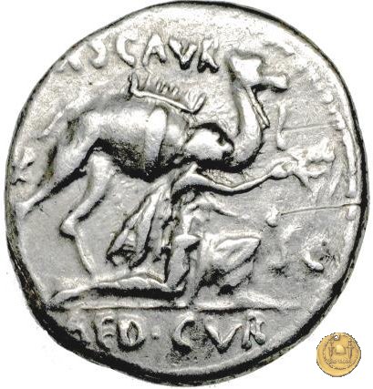 422/1 - denario M. Aemilius Scaurus / P. Plautius 58 BC (Roma)