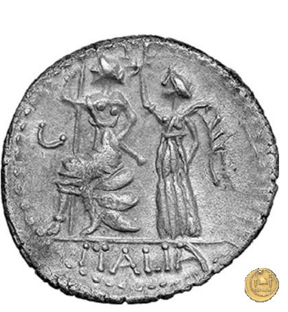 7b - Italia seduta e coronata 89 BC (Corfinium)