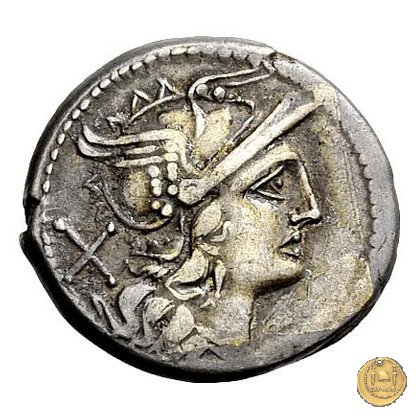 134/1 - denario L. Plautius Hypsaeus 194-190 a.C. (Roma)