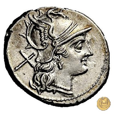147/1 - denario Cn. Domitius Cn.f.L.n. Ahenobarbus 189-180 a.C. (Roma)