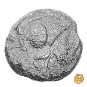 193/3 - triente (Papirius) Turdus 169-158 a.C. (Roma)