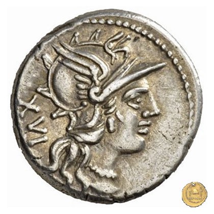 226/1 - denario C. Titinius 141 a.C. (Roma)