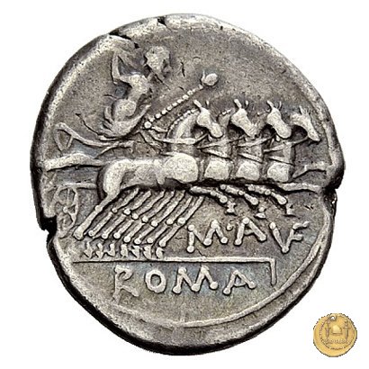 227/1 - denario M. Aufidius Rusticus 140 a.C. (Roma)