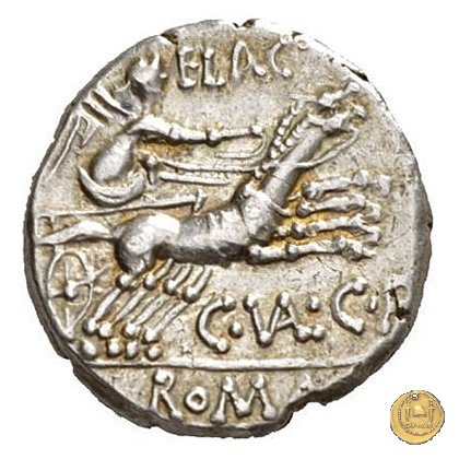228/2 - denario C. Valerius C.f. Flaccus 140 a.C. (Roma)
