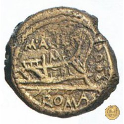 255/3 - triente M. Acilius M.f. 130 a.C. (Roma)