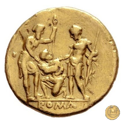 28/1 - (aureo del giuramento) Statere 225-212 a.C. (Roma)