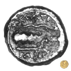 285/5 - quadrante Cn. Domitius / Q. Curtis / M. Silanus 116-115 a.C. (Roma)