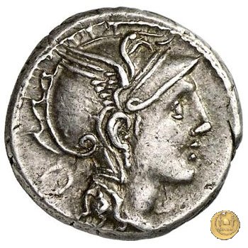 299/1b - denario T. Manlius Mancinus/ Ap. Claudius Pulcher/ Q. Urbiniu 111-110 BC (Roma) 299/1b - denario T. Manlius Mancinus/ Ap. Claudius Pulcher/ Q. Urbiniu 111-110 BC (Roma)