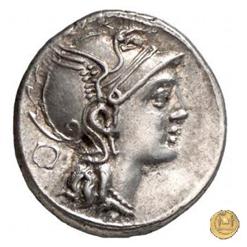 299/1b - denario T. Manlius Mancinus/ Ap. Claudius Pulcher/ Q. Urbiniu 111-110 BC (Roma) 299/1b - denario T. Manlius Mancinus/ Ap. Claudius Pulcher/ Q. Urbiniu 111-110 BC (Roma)