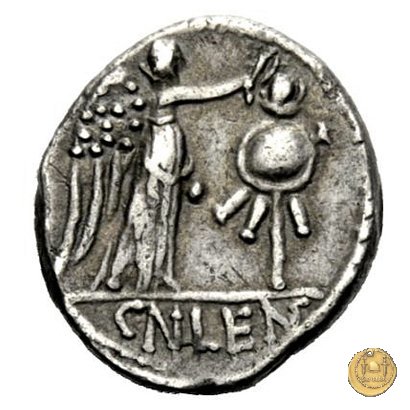 345/2 - quinario Cn. Cornelius Cn.f. Lentulus Clodianus 88 a.C. (Roma)