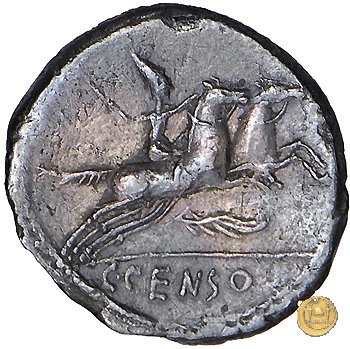 346/1 - denario C. Marcius Censorinus 88 a.C. (Roma)