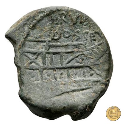 348/5 - asse L. Rubrius Dossenus 87 a.C. (Roma)