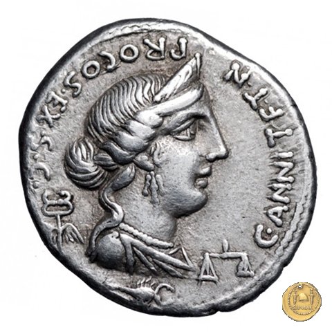 366/1 - denario C. Annius T.f.Tn. / L. Fabius L.f. Hispaniensis 82-81 BC (Nord Italia) 366/1 - denario C. Annius T.f.Tn. / L. Fabius L.f. Hispaniensis 82-81 BC (Nord Italia)