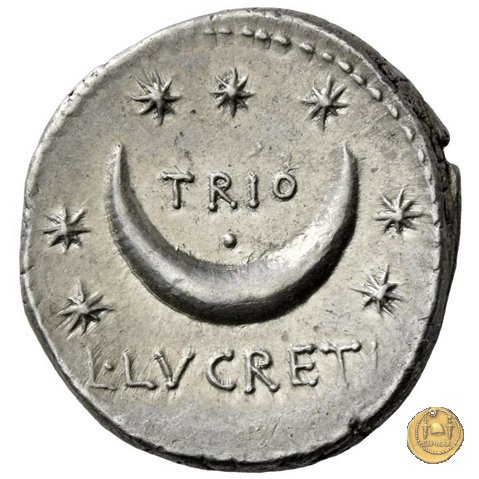 390/1 - denario L. Lucretius Trio 76 a.C. (Roma)