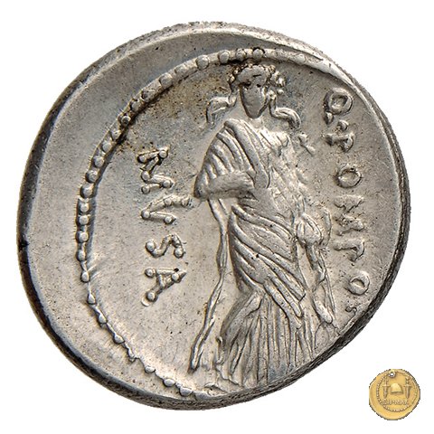 410/10 - denario Q. Pomponius Musa 66 a.C. (Roma)