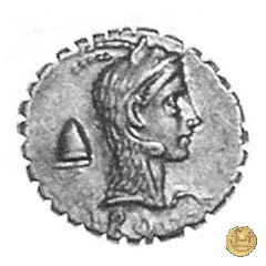 412/1 - denario L. Roscius Fabatus 64 a.C. (Roma)