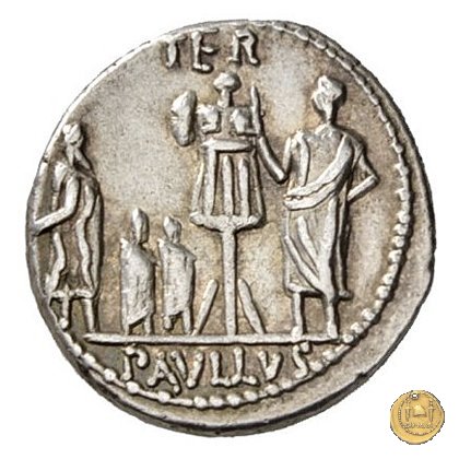 415/1 - denario L. Aemilius Lepidus Paullus 62 a.C. (Roma)
