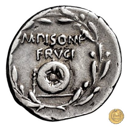 418/2 - denario M. (Calpurnius) Pupius Piso 61 a.C. (Roma)