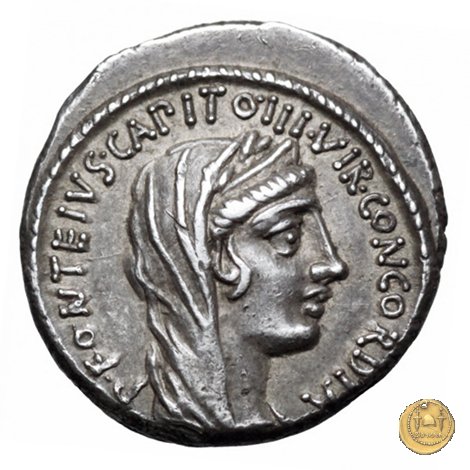 429/2 - denario T. Didius / P. Fonteius Capito 55 a.C. (Roma)