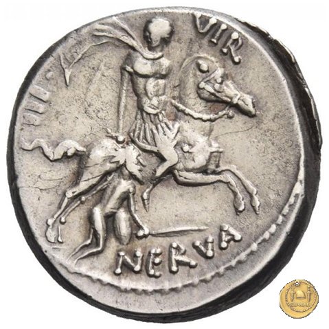454/2 - denario A. Licinius Nerva 47 a.C. (Roma)
