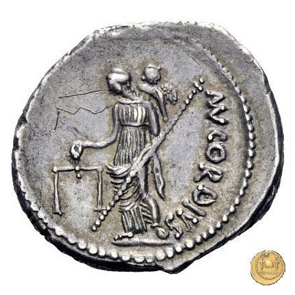 463/1 - denario Mn. Cordius Rufus 46 a.C. (Roma)
