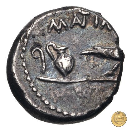 489/4 - quinario M. Antonius 43-42 a.C. (Gallia Trans- Cisalpina)