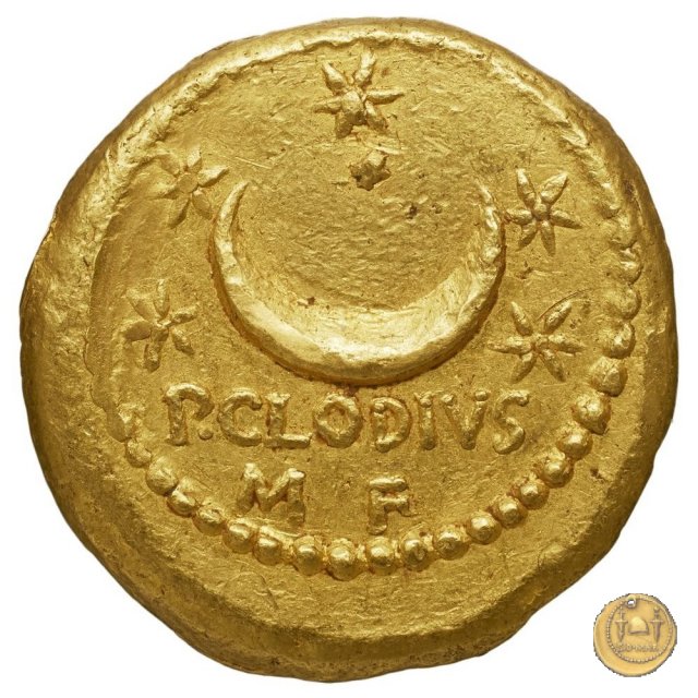 494/20 - aureo P. Clodius M.f. 42 a.C. (Roma)