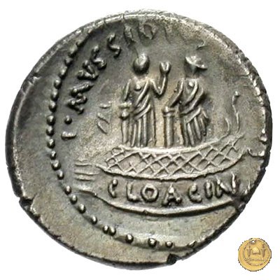 494/42 - denario L. Mussidius T.f. Longus 42 a.C. (Roma)